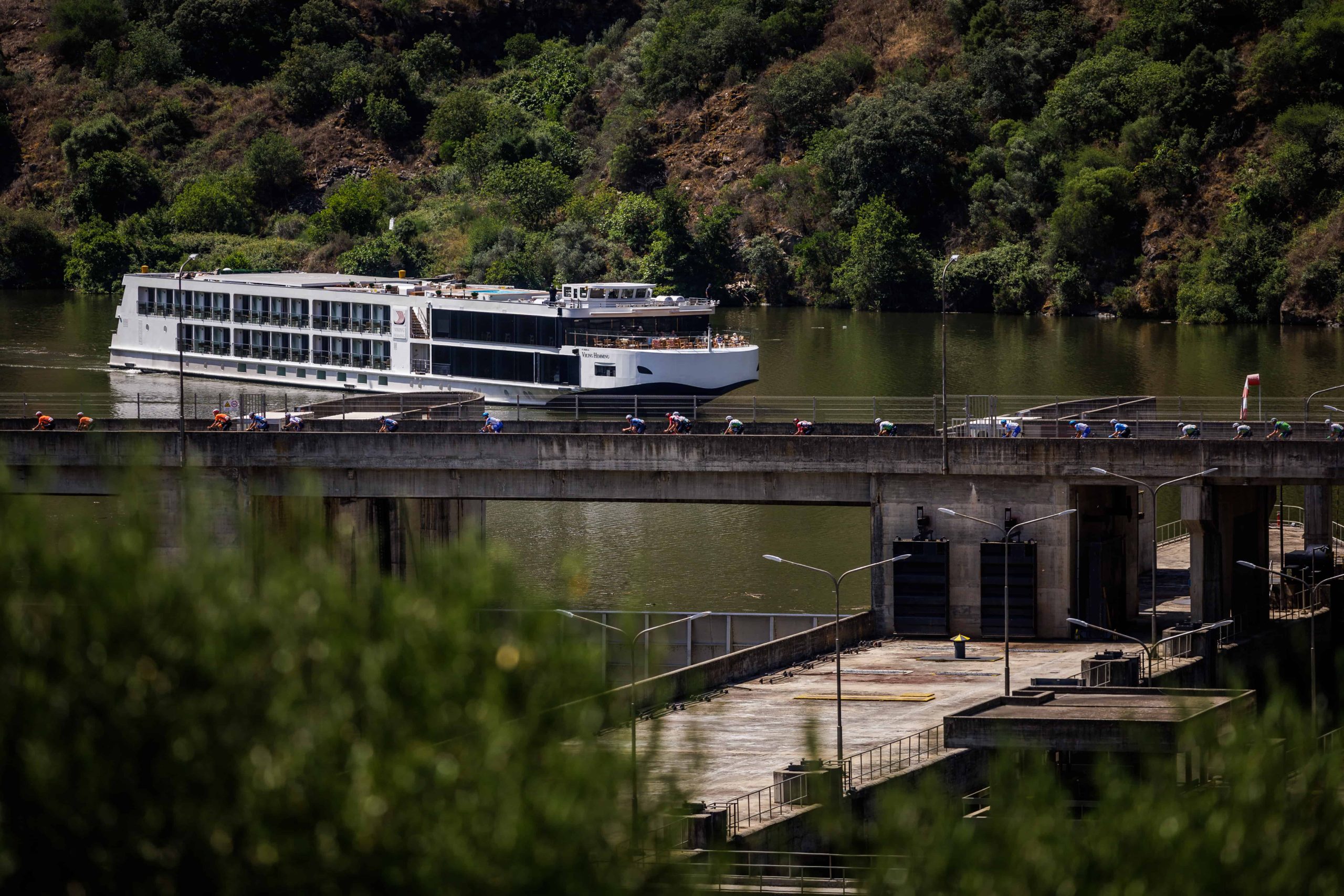 3 Grande Prémio do Douro: 3a etapa Alijó, 16/06/2023 - Decorreu hoje a 3ª etapa do 3º Grande Prémio de Ciclismo do Douro Internacional que percorreu estradas entre Pinhão e Alijó.
(Miguel Pereira/Global Imagens)